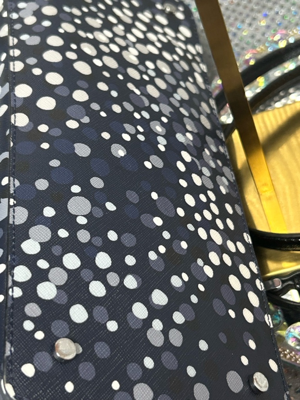 kate spade New York Maise Sairee Dot Dome Satchel Approx. 12.5 x 9.5 x 5 - Picture 11 of 16